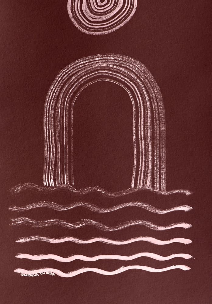 Ancient Water Dreaming by Santhosh ch — canvas wall art