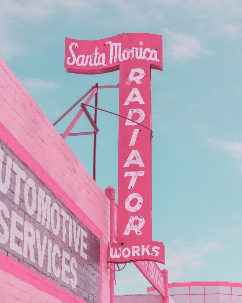 Santa Monica Radiator Works by Tom Windeknecht — canvas wall art