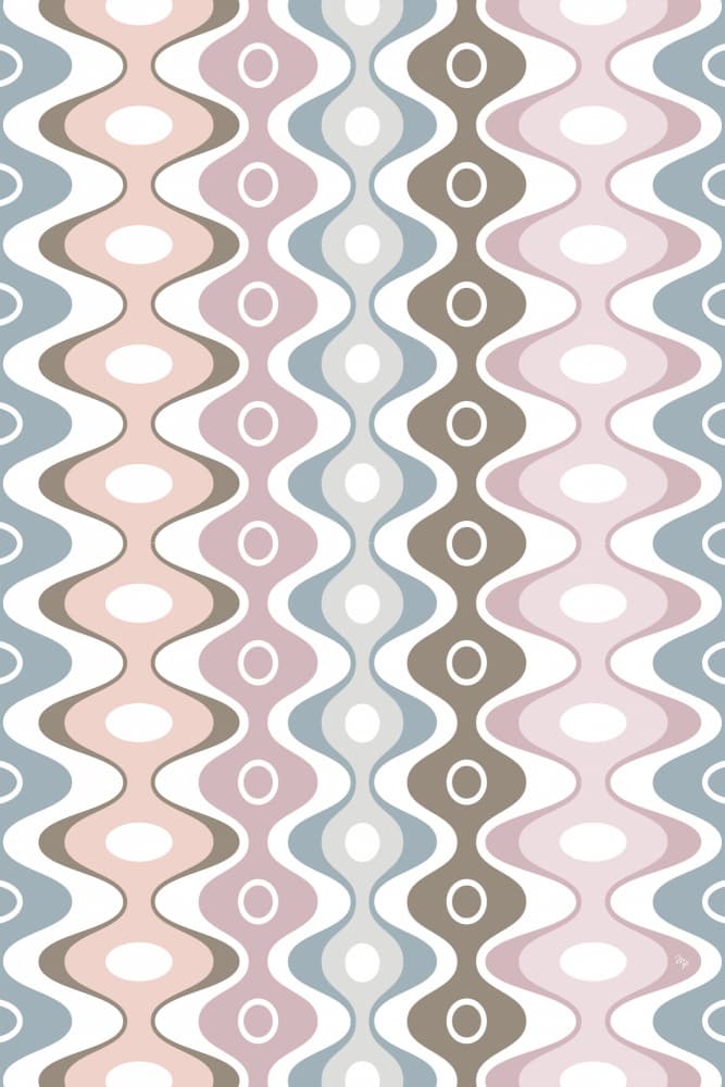 Pastel Abstract Pattern by Martina — canvas wall art
