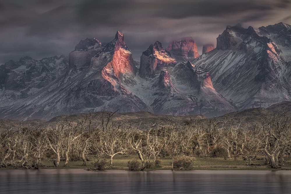 Red Peaks of Patagonia by Peter Svoboda MQEP — canvas wall art
