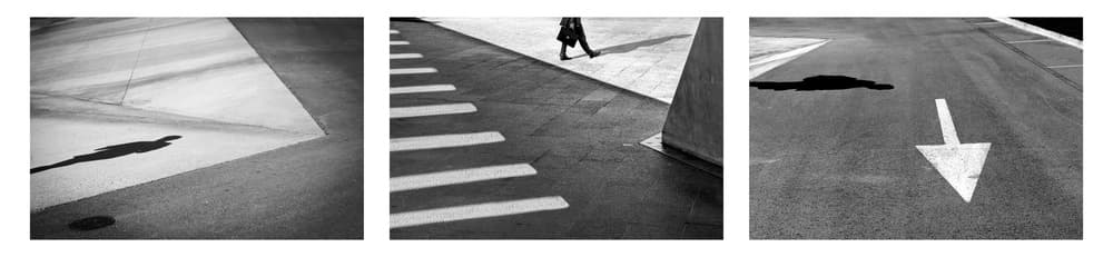 Urban Shadows and Lines by Hilde Ghesquiere — canvas wall art