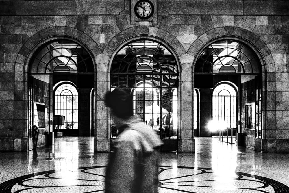 Motion Through Arches by Paulo Abrantes — canvas wall art