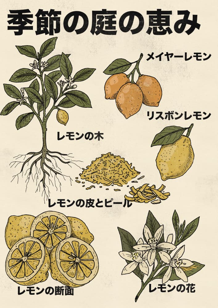Lemon Garden Elements by Nicholas — canvas wall art