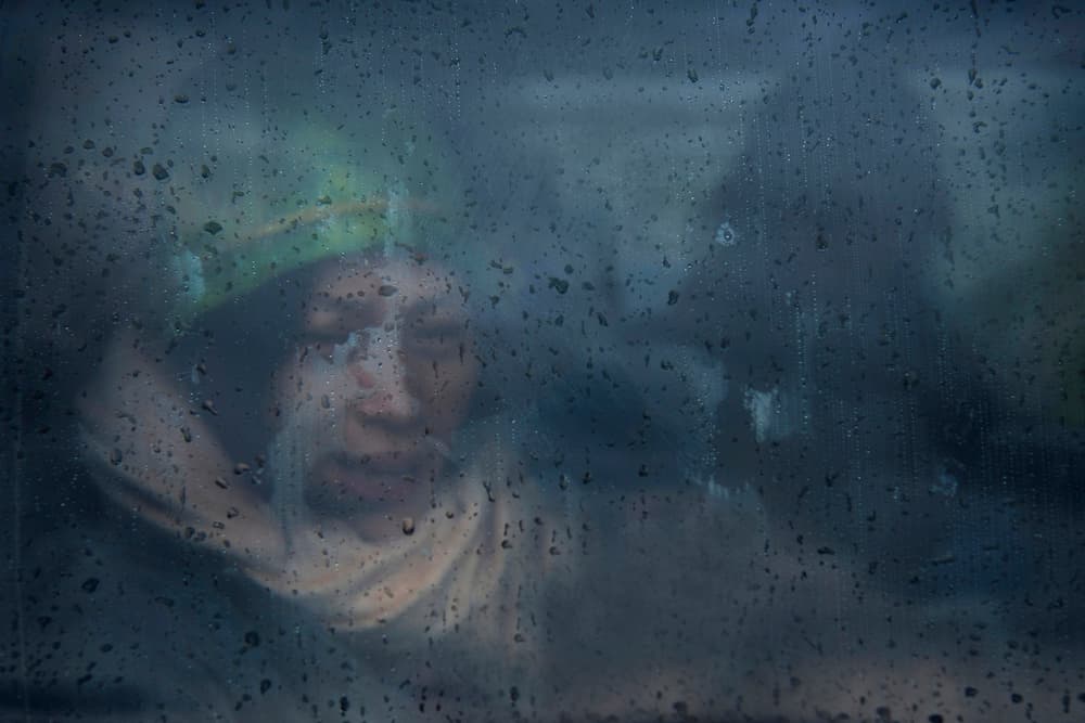Rainy Window Portrait by Ekkachai Khemkum — canvas wall art