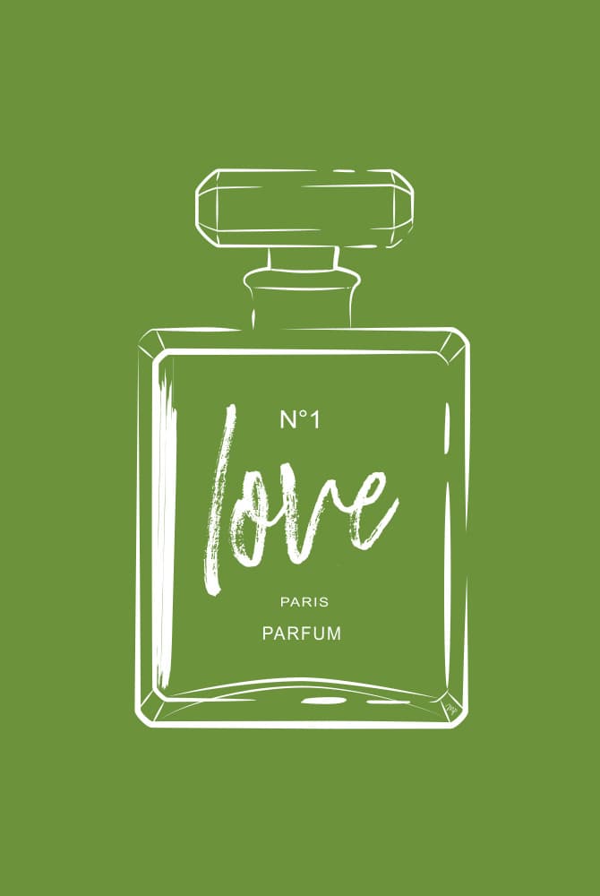 Love Paris Perfume by Martina — canvas wall art