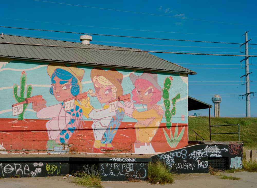Vibrant Cowgirl Mural by Bethany Young — canvas wall art
