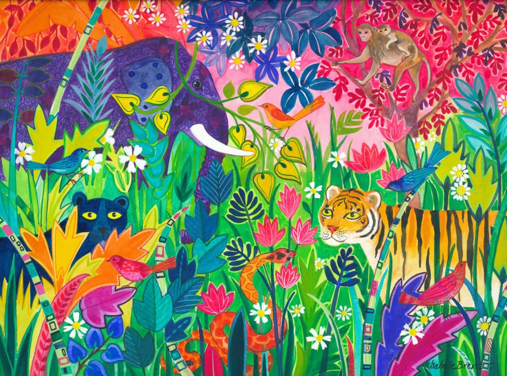 Jungle Color Parade by Isabelle Brent — canvas wall art