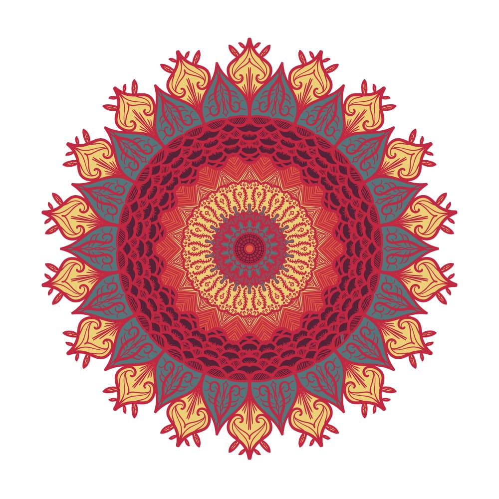 Vibrant Mandala Design by Marika Barsrsind β canvas wall art