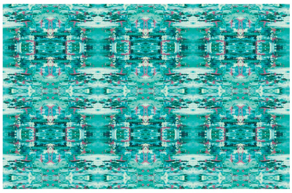 Fluid Teal Abstraction by Breanna Megan Studio — canvas wall art