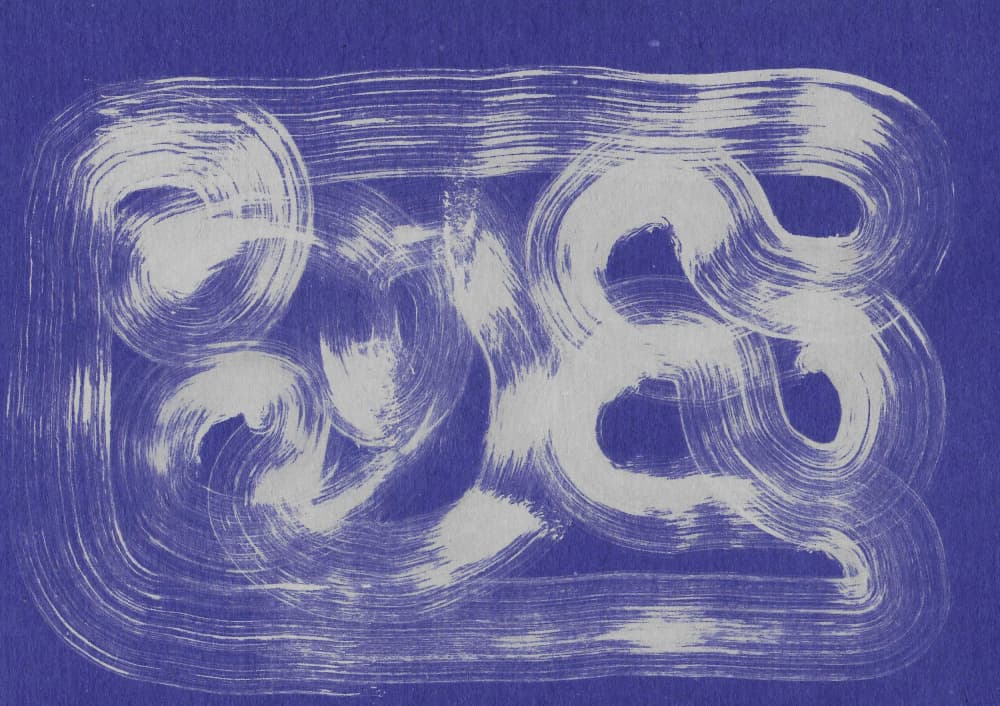 Dynamic Indigo Swirls by Santhosh ch — canvas wall art