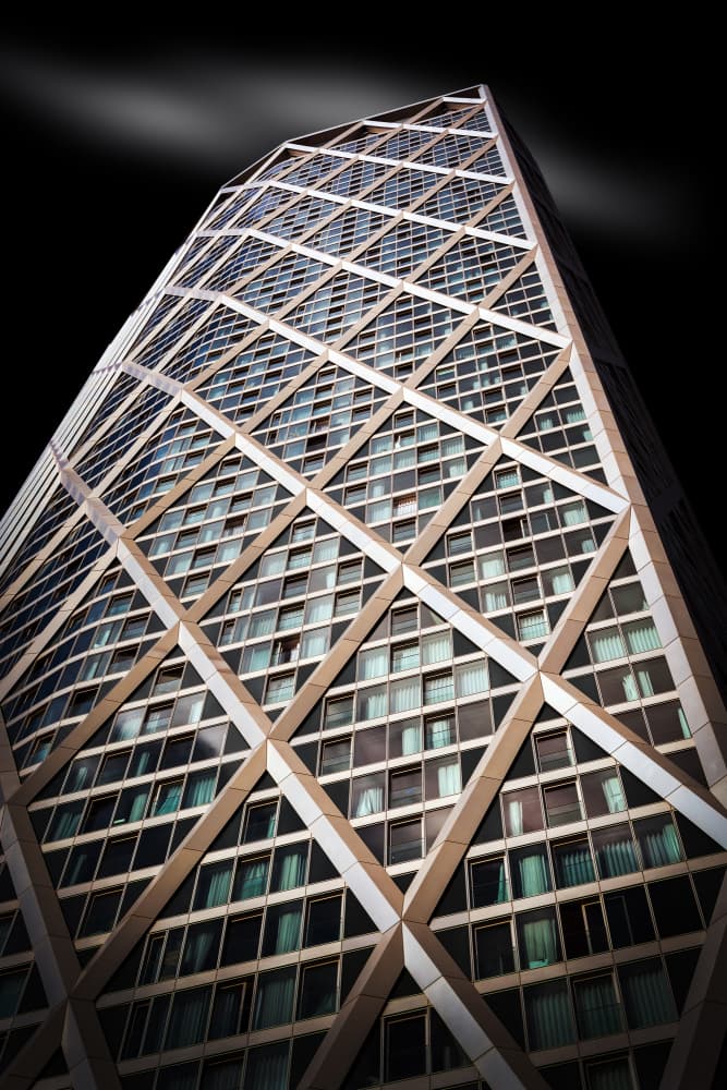 Geometric Skyscraper Pattern by Luigi Greco — canvas wall art