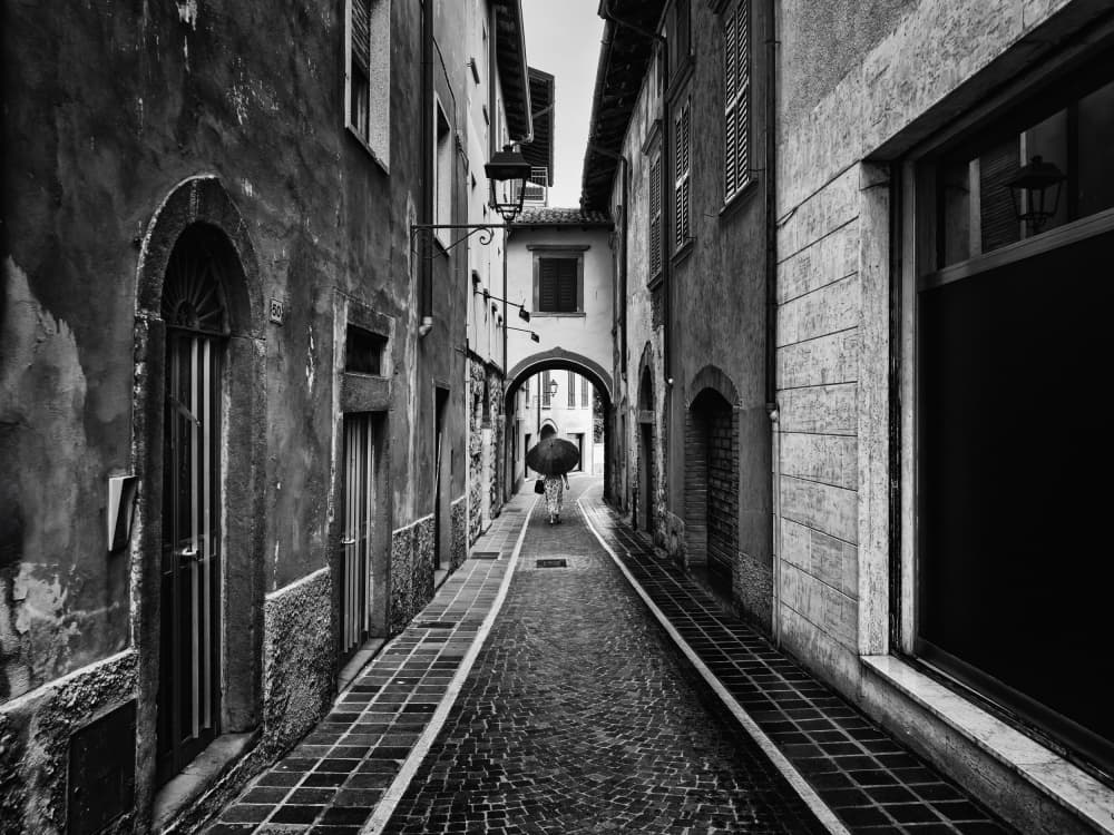 Atmospheric European Alley by Adam Dauria ☂ — canvas wall art