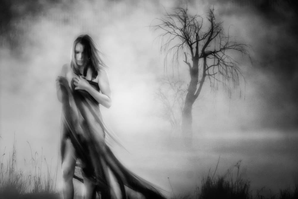 Woman In The Mist by Charlaine Gerber — canvas wall art