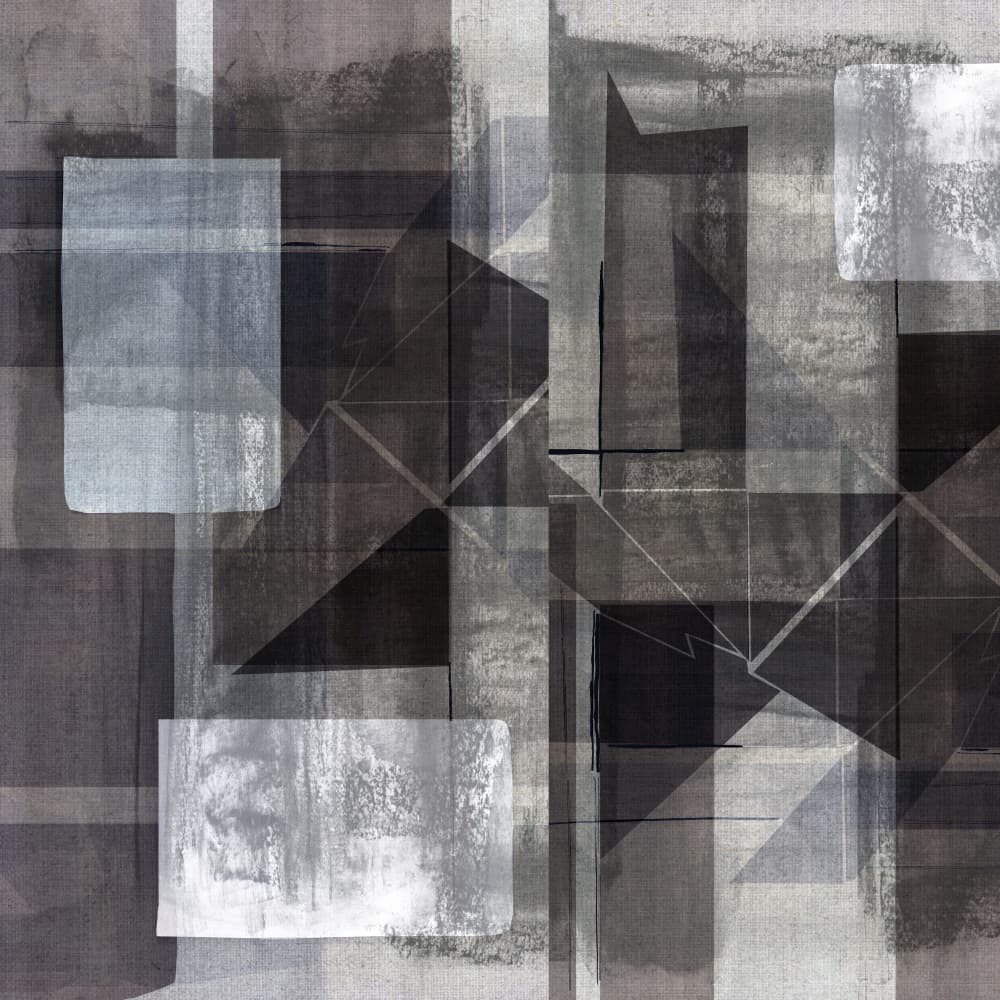 Layered Geometric Abstraction by cartissi — canvas wall art