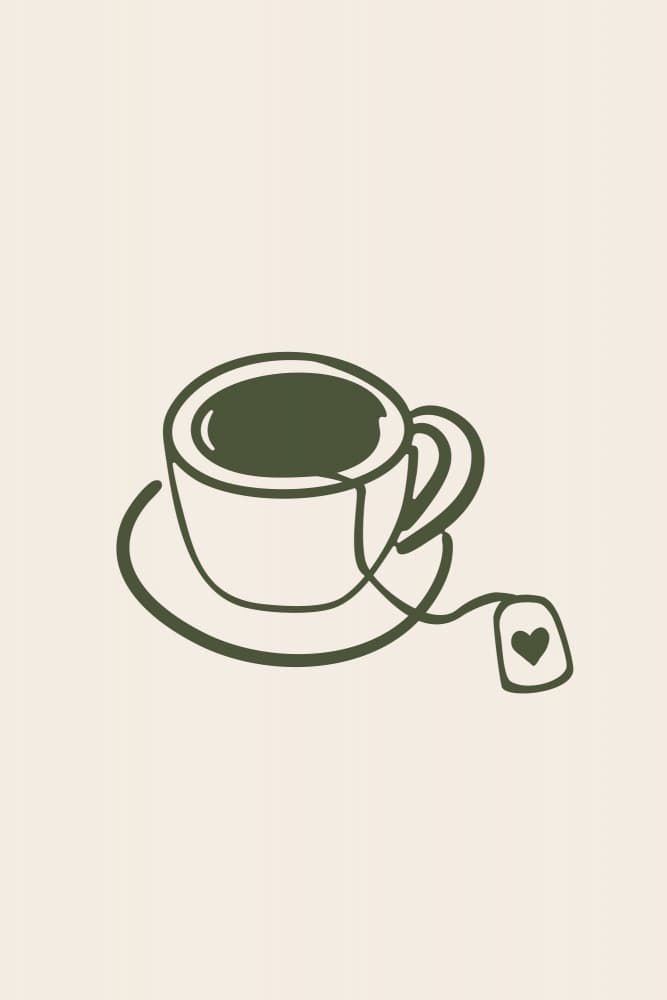 Cozy Cup of Tea by Karen Menzenbach — canvas wall art