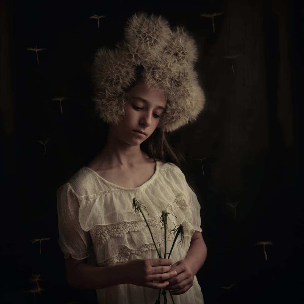 Ethereal Dandelion Child by Svetlana Bekyarova — canvas wall art