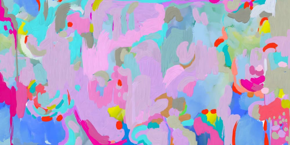 Vibrant Pastel Flow by Josie George — canvas wall art