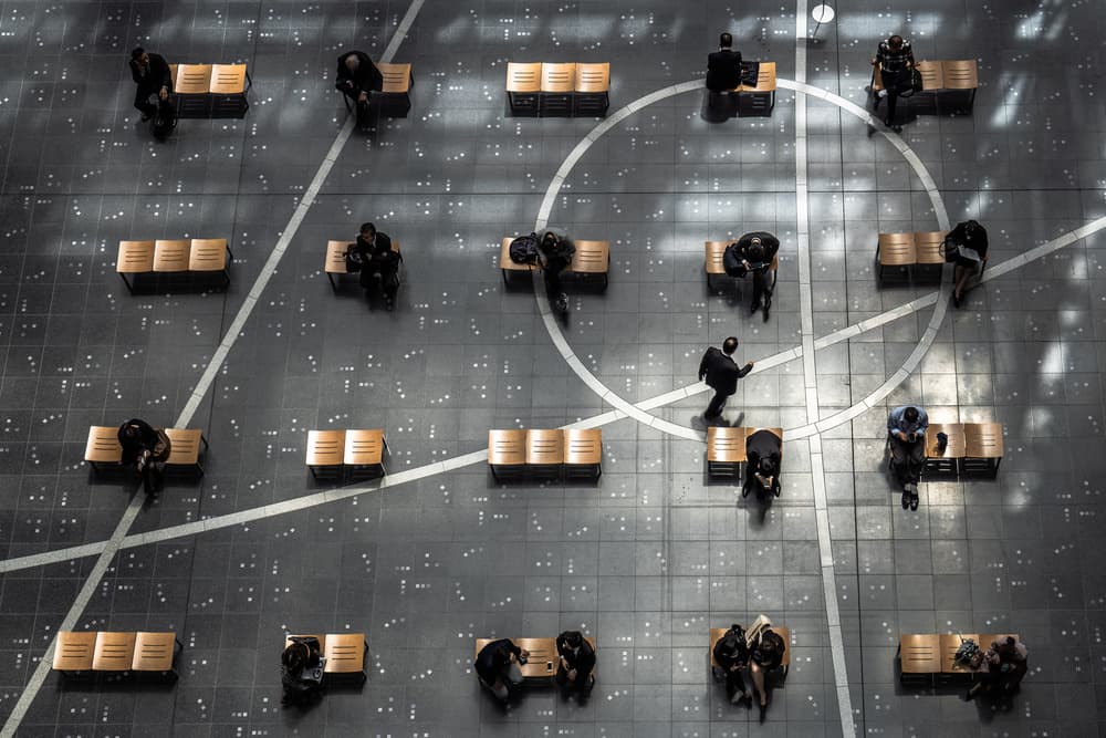 Overhead Urban Geometry by Tetsuya Hashimoto — canvas wall art