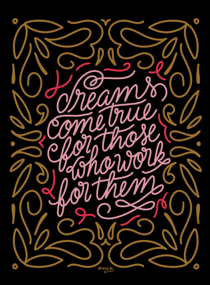 Dreams Come True by Anis Illustration — canvas wall art