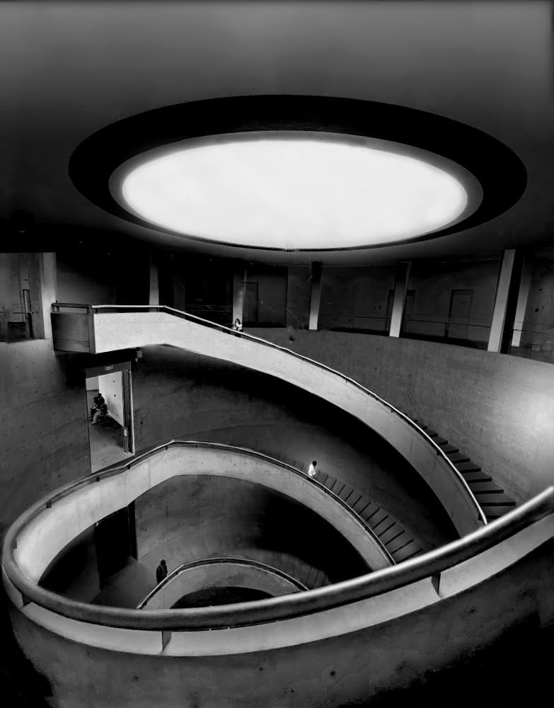 Modern Spiral Staircase by Jiahong Zeng — canvas wall art