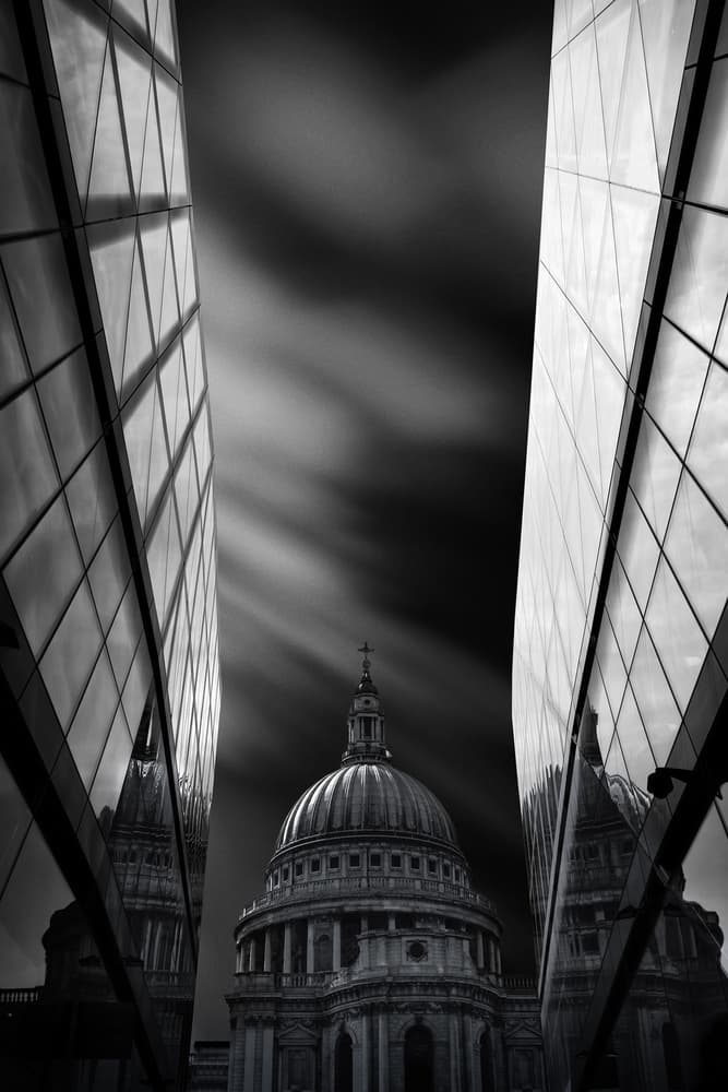 London Cathedral Urban Glow by Nader El Assy — canvas wall art