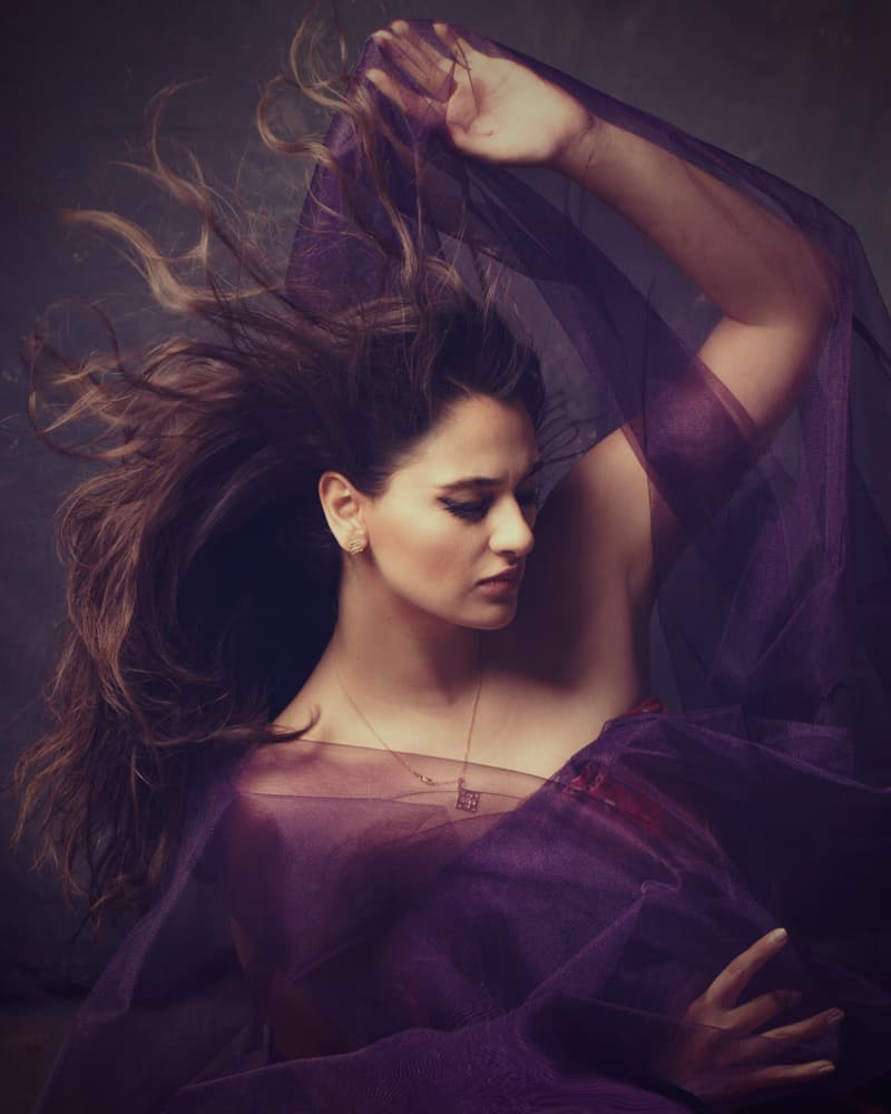 Graceful Purple Flow by Mehdi Mokhtari — canvas wall art