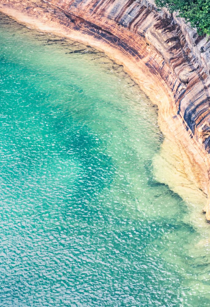 Pristine Turquoise Cove by Courtney Crane — canvas wall art