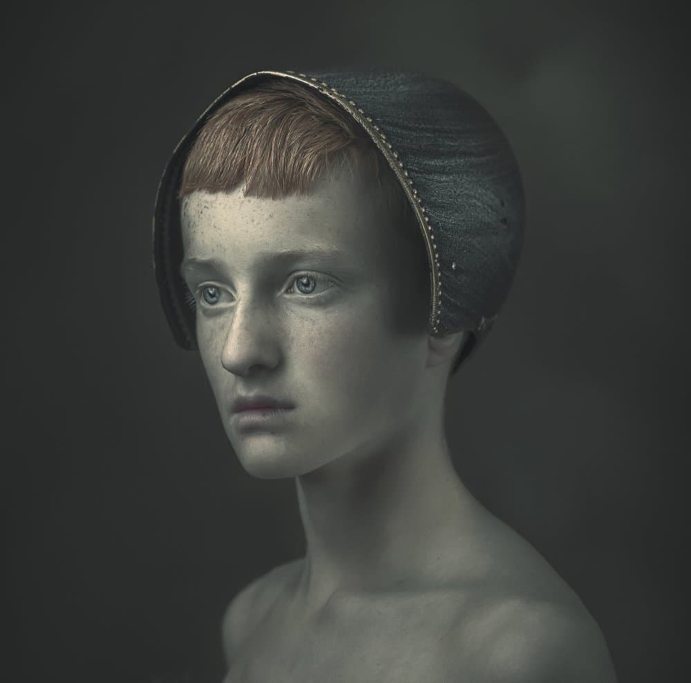 Pensive Young Woman by Ewa Cwikla — canvas wall art