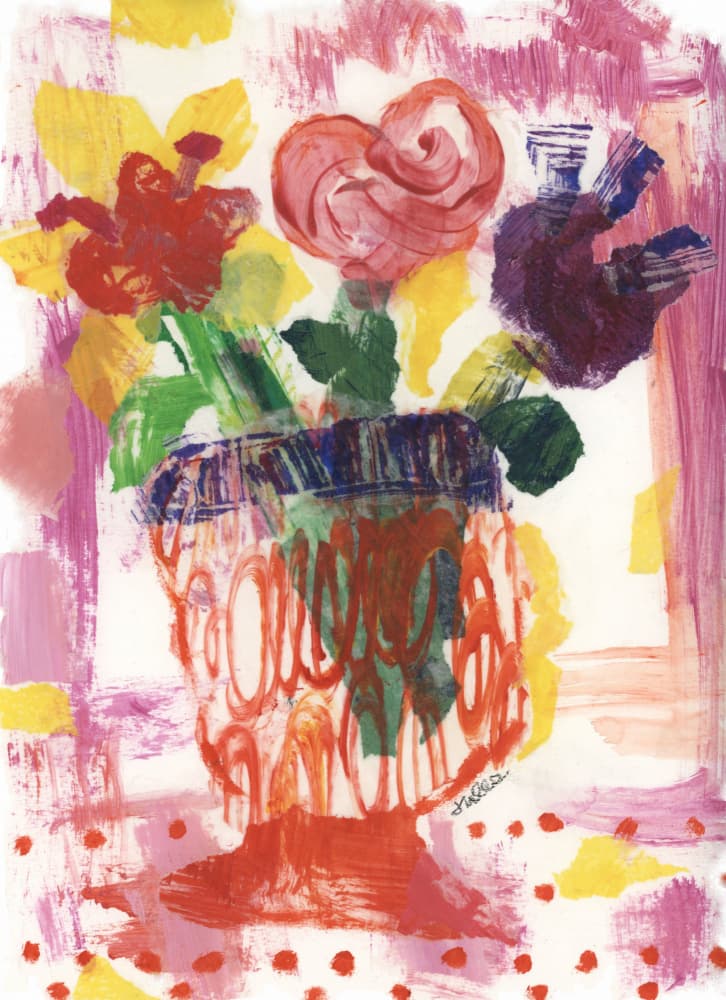 Vibrant Floral Still Life by Jules Gissler — canvas wall art