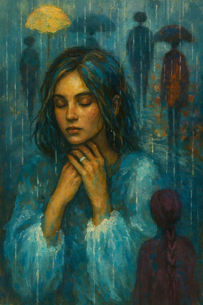 Rainy Day Reflection by Charlotte Olsson — canvas wall art