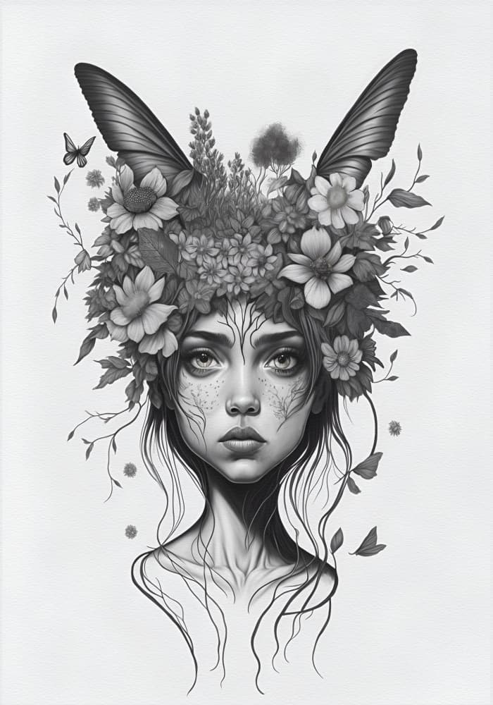 Ethereal Forest Portrait by Monica Lindblom — canvas wall art