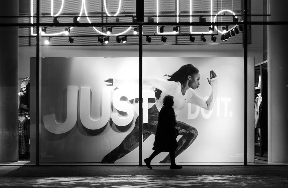 Urban Runner Silhouette by Pristine Clothes — canvas wall art