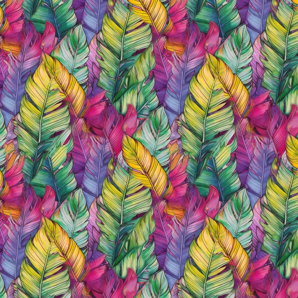 Vibrant Feathered Foliage by Justyna Jaszke — canvas wall art