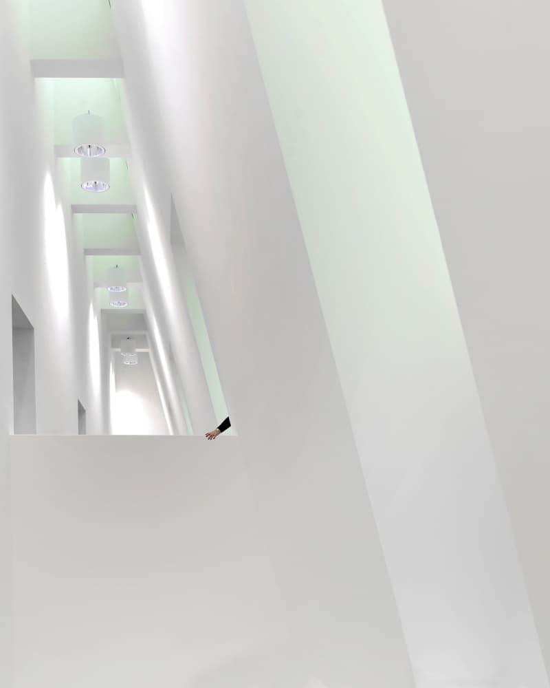 Bright Architectural Depth by Jorge Pimenta — canvas wall art