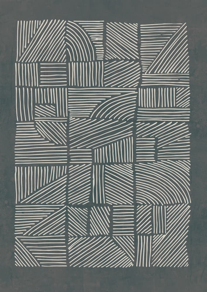 Abstract Line Pattern by Lucrecia Caporale — canvas wall art