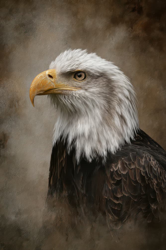 Majestic Bald Eagle by Rafal Kulik — canvas wall art