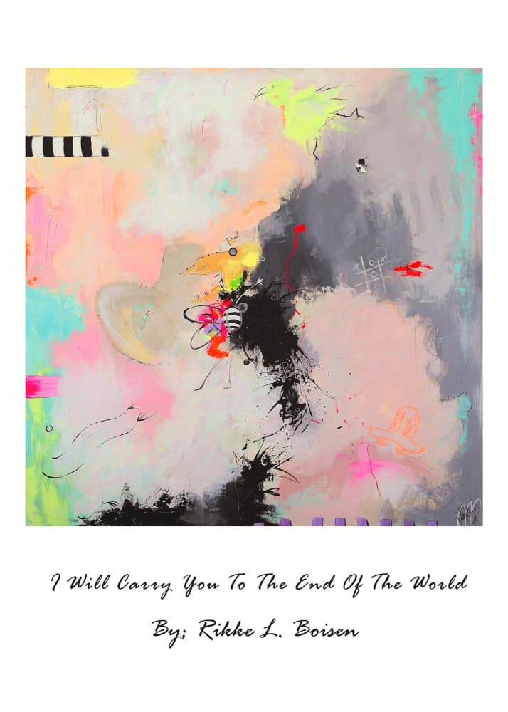 Energetic Abstract Expression by Rikke Løndager Boisen — canvas wall art