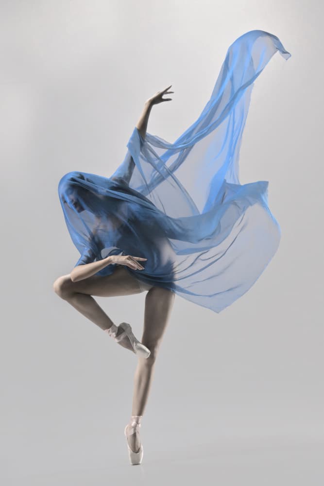 Ethereal Blue Dance by Ajar Setiadi — canvas wall art