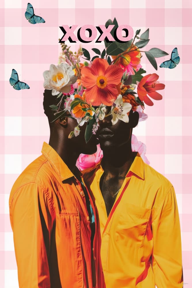 Vibrant Floral Romance by Sue Skellern — canvas wall art