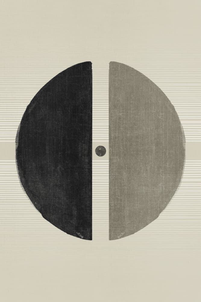 Balanced Geometric Circle by Ema Paraschiv — canvas wall art