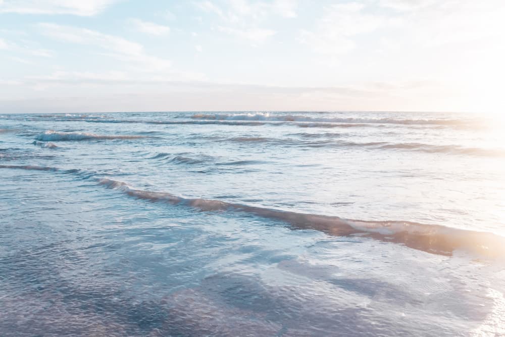 Peaceful Ocean Waves by Stephanie Klatt — canvas wall art