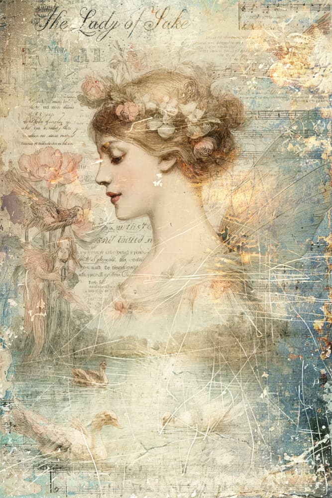 Ethereal Lake Fairy by Rafal Kulik — canvas wall art