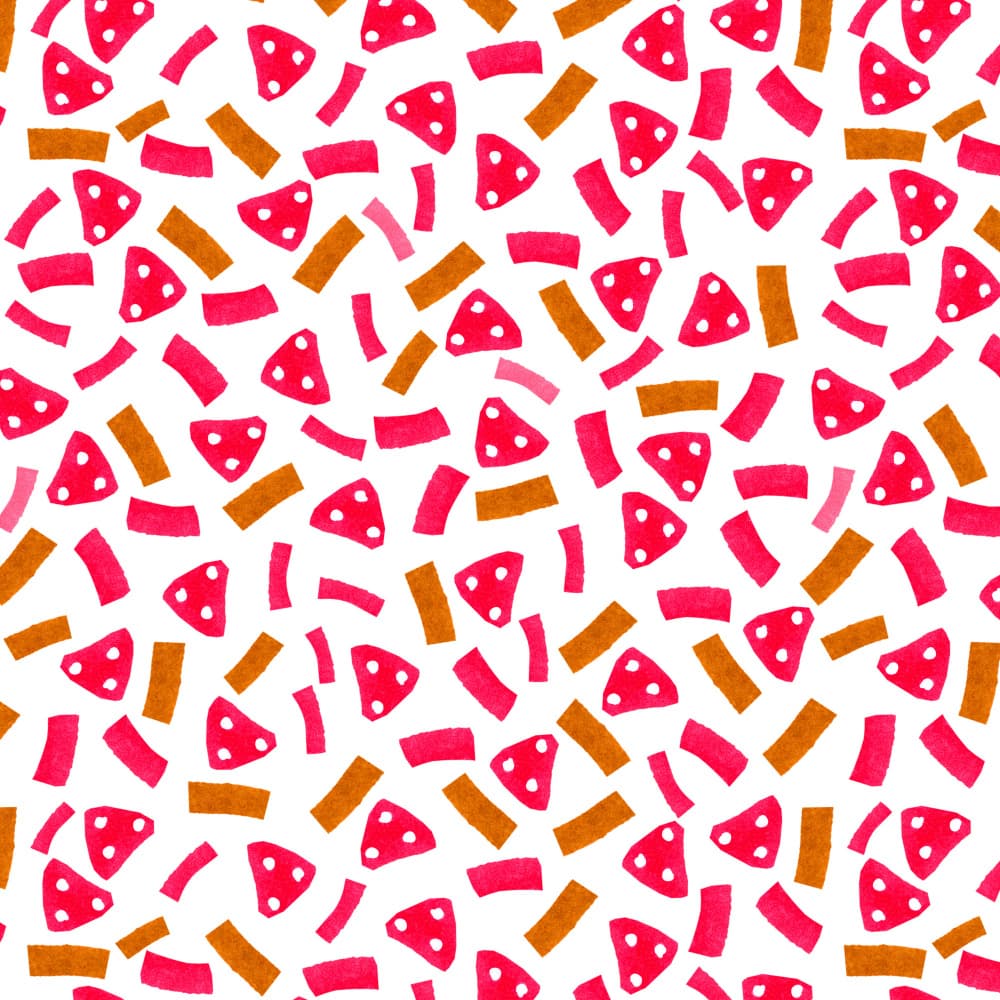 Playful Scattered Shapes by Michele Channell — canvas wall art