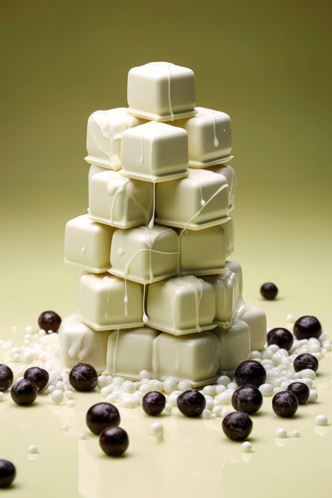 White Chocolate Pyramid by Justyna Jaszke — canvas wall art