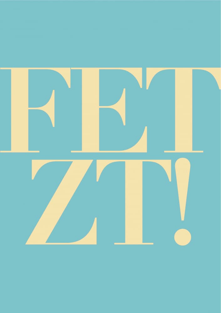 Bold Fetzt Text by Tine Taler — canvas wall art