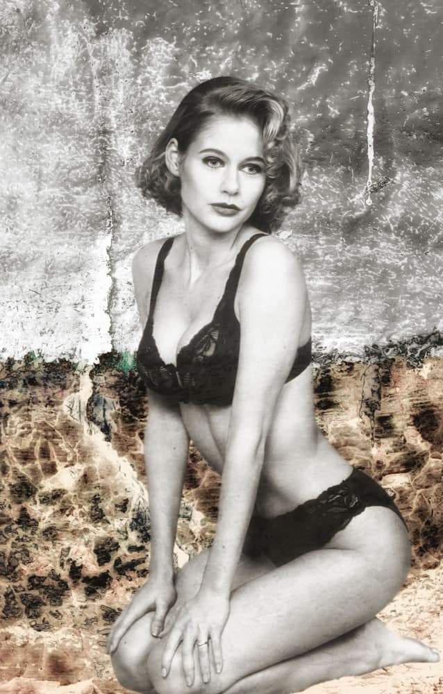 Monochrome Pinup Glamour by Harry Verschelden — canvas wall art