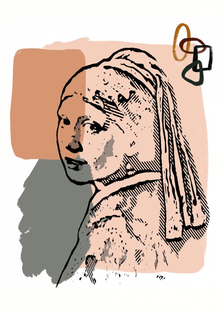 Modern Girl Portrait by Doa Project — canvas wall art