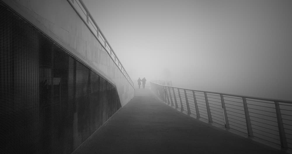 Figures in the Fog by Paolo Lazzarotti — canvas wall art