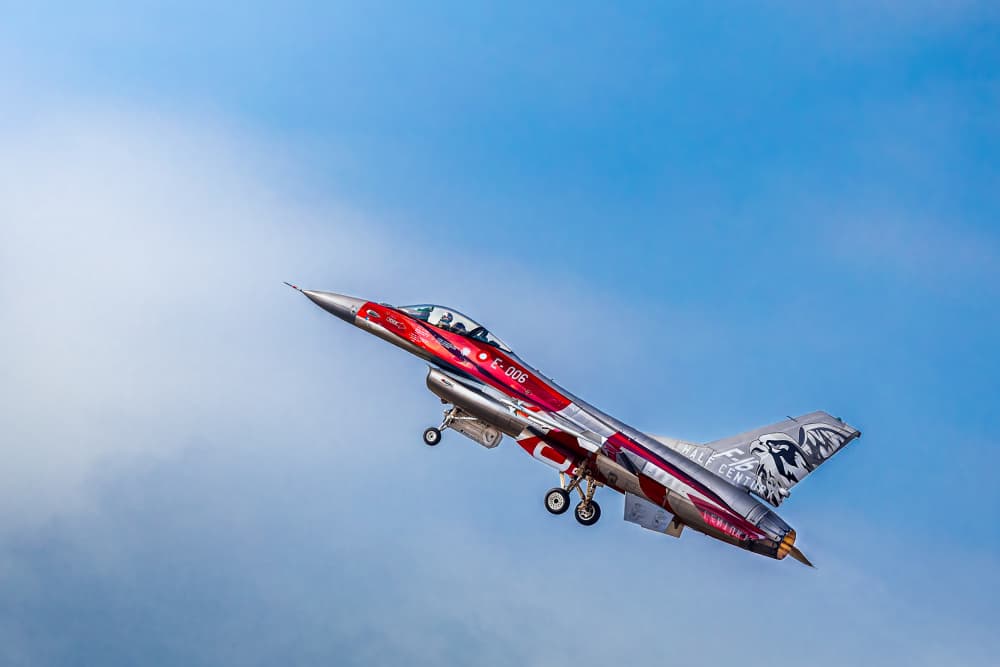 Dynamic Fighter Jet Climb by Magnus Renmyr — canvas wall art