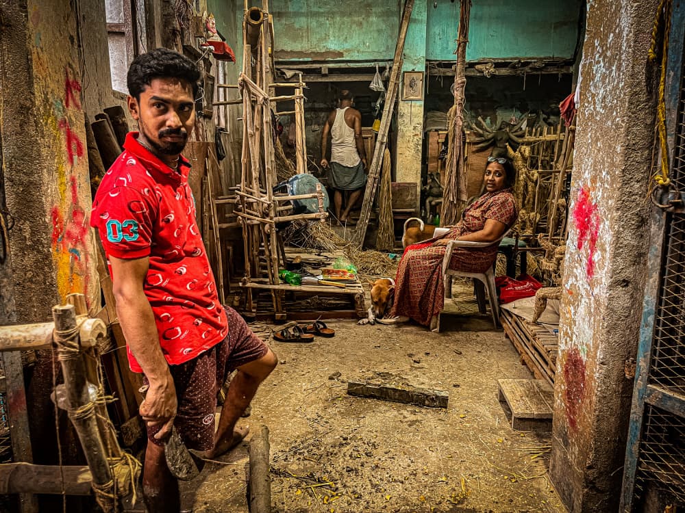 Indian Workshop Life by Subhajit Das — canvas wall art